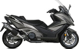 Uncatalysed Exhaust System Without Sound Certification Sr-1 Steel Black - Mivv Compatible With Kymco Ak 550 (2021-2024)