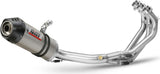 Complete Catalytic Exhaust System With Sound Certification Oval Titanium Carbon - Mivv Compatible With Yamaha Tracer 900 Gt (2013-2020)