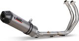 Complete Non-Catalytic Exhaust System With Sound Certification Oval Titanium Carbon - Mivv Compatible With Yamaha Tracer 700 (2016-2024)
