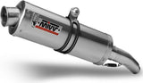 Exhaust Tip With Noise Certification Oval Stainless Steel - Mivv Compatible With Honda Xlv 700 Transalp (2008-2013)