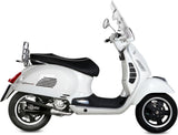 Complete Catalytic Exhaust System With Sound Certification Delta Race Steel Black Carbon - Mivv Compatible With Piaggio Vespa Gts 300 (2008-2020)
