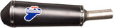 Exhaust Tip Without Sound Certification Oval Steel Black - Termignoni Compatible With Piaggio Vespa 300 (2008-2020)