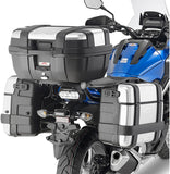 Monokey Trekker Black Side Cases - 66 Lt Trekker Aluminium - Givi Compatible With Honda Nc 750 S (2016-2020)