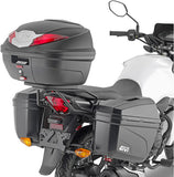 Vision Black Top Case + Side Cases - 78 Lt Vision Technopolymer - Givi Compatible With Honda Cb 125 F (2021-2024)