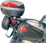 Monokey Black Side Cases - 66 Lt Nylon - Givi Compatible With Honda Cbf 600 S - N (2004-2012)
