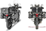 Monokey Cam-Side Trekker Outback Evo Smart Aluminium Side Cases + Locks - 70 Lt Trekker Outback Evo Smart Aluminium - Givi Compatible With Suzuki Dl 1000 V-Strom (2017-2019)
