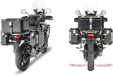 Monokey Cam-Side Trekker Outback Evo Smart Aluminium Side Cases + Locks - 88 Lt Trekker Outback Evo Smart Aluminium - Givi Compatible With Suzuki Dl 1000 V-Strom (2014-2016)
