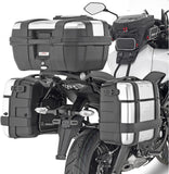 Monokey Black Side Cases - 66 Lt Nylon - Givi Compatible With Kawasaki Versys 650 (2022-2024)