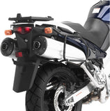 Monokey Canyon Black Side Bags - 70 Lt Canyon Nylon - Givi Compatible With Kawasaki Klv 1000 (2004-2010)