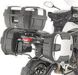 Monokey Trekker Lite Black Side Cases - 70 Lt Trekker Lite Technopolymer - Givi Compatible With Benelli Trk 502 (2017-2020)