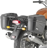 Monokey Trekker Lite Gray Side Cases - 70 Lt Trekker Lite Technopolymer - Givi Compatible With Royal Enfield Interceptor 650 (2019-2024)