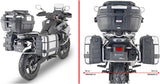 Monokey Black Side Bags - 50 Lt Technopolymer - Givi Compatible With Cfmoto 800 Mt (2022-2024)