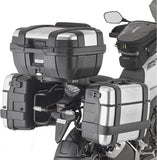Black Top Case + Side Cases - 84 Lt Technopolymer - Givi Compatible With Honda Nx 500 (2024)