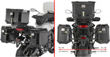 Monokey Cam-Side Trekker Outback Evo Smart Black Aluminium Side Cases + Locks - 96 Lt Trekker Outback Evo Smart Aluminium - Givi Compatible With Yamaha Tracer 9 - Gt - Gt+ (2025)
