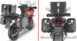 Trekker Outback Evo Smart Aluminium Top Case + Side Cases - 154 Lt Trekker Outback Evo Smart Aluminium - Givi Compatible With Triumph Tiger 660 Sport (2022-2024)