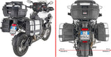 Monokey Trekker Lite Gray Side Cases - 70 Lt Trekker Lite Technopolymer - Givi Compatible With Triumph Tiger 1200 Gt Explorer (2022-2024)