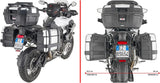 Monokey Trekker Alaska Black Aluminium Side Cases - 72 Lt Trekker Alaska Aluminium - Givi Compatible With Triumph Tiger 1200 Gt Explorer (2022-2024)