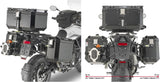 Monokey Cam-Side Trekker Outback Evo Smart Aluminium Side Cases + Locks - 70 Lt Trekker Outback Evo Smart Aluminium - Givi Compatible With Triumph Tiger 900 (2020-2023)