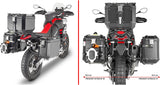 Monokey Cam-Side Trekker Outback Evo Smart Aluminium Side Cases + Locks - 88 Lt Trekker Outback Evo Smart Aluminium - Givi Compatible With Aprilia Tuareg 660 (2021-2024)