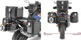Monokey Cam-Side Trekker Outback Evo Smart Anodized Aluminium Side Cases + Locks - 74 Lt Trekker Outback Evo Smart Anodized Aluminium - Givi Compatible With Ktm 1290 Super Adventure R (2021-2024)