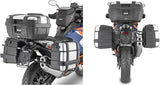Monokey Trekker Dolomiti Black Aluminium Side Cases - 60 Lt Trekker Dolomiti Aluminium - Givi Compatible With Ktm 1290 Super Adventure R (2021-2024)