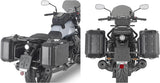 Monokey Trekker Lite Black Side Cases - 70 Lt Trekker Lite Technopolymer - Givi Compatible With Moto Guzzi V7 850 Stone (2021-2024)