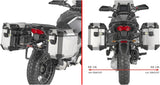 Monokey Cam-Side Trekker Outback Evo Smart Anodized Aluminium Side Cases + Locks - 77 Lt Trekker Outback Evo Smart Anodized Aluminium - Givi Compatible With Moto Guzzi Stelvio 1000 (2024)