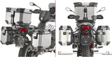 Monokey Cam-Side Trekker Outback Evo Smart Black Aluminium Side Cases + Locks - 88 Lt Trekker Outback Evo Smart Aluminium - Givi Compatible With Moto Guzzi V85 Tt (2024)