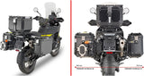 Monokey Cam-Side Trekker Outback Evo Smart Black Aluminium Side Cases + Locks - 74 Lt Trekker Outback Evo Smart Aluminium - Givi Compatible With Husqvarna Norden 901 (2022-2024)