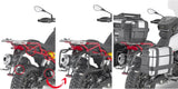 Monokey Trekker Side Cases - 66 Lt Trekker Aluminium - Givi Compatible With Moto Guzzi V85 Tt (2019-2023)