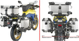 Monokey Cam-Side Trekker Outback Evo Smart Aluminium Side Cases + Locks - R Recessed 88 Lt Trekker Outback Evo Smart Aluminium - Givi Compatible With Suzuki V-Strom 800 De (2023-2024)