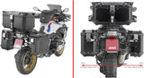 Monokey Cam-Side Trekker Outback Evo Smart Aluminium Side Cases + Locks - R Recessed 88 Lt Trekker Outback Evo Smart Aluminium - Givi Compatible With Bmw R 1200 Gs Adventure (2014-2018)