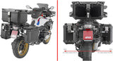 Monokey Cam-Side Trekker Outback Evo Smart Anodized Aluminium Side Cases + Locks - R Recessed 88 Lt Trekker Outback Evo Smart Anodized Aluminium - Givi Compatible With Bmw R 1250 Gs (2019-2023)