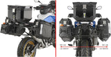 Trekker Outback Evo Smart Aluminium Top Case + Side Cases R Recessed - 119 Lt Trekker Outback Evo Smart Aluminium - Givi Compatible With Bmw F 900 Gs (2024)