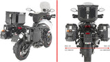 Trekker Outback Evo Smart Aluminium Black Top Case + Side Cases R Recessed - 119 Lt Trekker Outback Evo Smart Aluminium - Givi Compatible With Benelli Trk 702 X (2023-2024)
