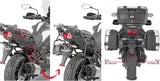 Monokey Trekker Black Side Cases - 92 Lt Trekker Aluminium - Givi Compatible With Kawasaki Versys 1000 - Se (2019-2024)