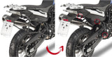 Monokey Trekker Black Side Cases - 92 Lt Trekker Aluminium - Givi Compatible With Bmw F 650 Gs (2008-2017)