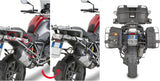 Monokey Canyon Black Side Bags - 70 Lt Canyon Nylon - Givi Compatible With Bmw R 1250 Gs (2019-2023)