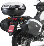 Monokey Side Black Side Cases - 70 Lt Technopolymer - Givi Compatible With Suzuki Dl 650 V-Strom L2 L3 L4 L5 L6 (2011-2016)
