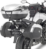 Blade Silver Top Case + Side Cases - 111 Lt Blade Technopolymer - Givi Compatible With Kawasaki Versys 650 (2022-2024)