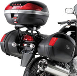 Monokey Side Silver Tech Side Cases - 74 Lt Technopolymer - Givi Compatible With Suzuki Gsx 650 F (2008-2014)