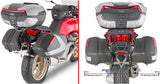 Arena Black Top Case + Side Cases - 110 Lt Arena Technopolymer - Givi Compatible With Moto Guzzi V 100 Mandello 1000 (2022-2024)