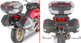 Simply Iv Silver Top Case + Side Cases - 119 Lt Simply Iv Technopolymer - Givi Compatible With Moto Guzzi V 100 Mandello 1000 (2022-2024)
