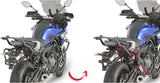 Monokey Side Silver Tech Side Cases - 74 Lt Technopolymer - Givi Compatible With Yamaha Tracer 7 - Gt (2020-2024)