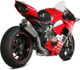 Complete Exhaust System Without Catalytic Converter And Without Sound Certification Delta Race Full Titanium Carbon - Mivv Compatible With Ducati Panigale V4 (2018-2022)