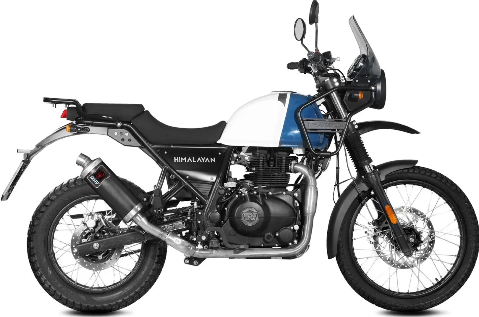 Catalytic Exhaust Tip With Sound Certification Dakar Steel Black - Mivv Compatible With Royal Enfield Himalayan (2021-2023)