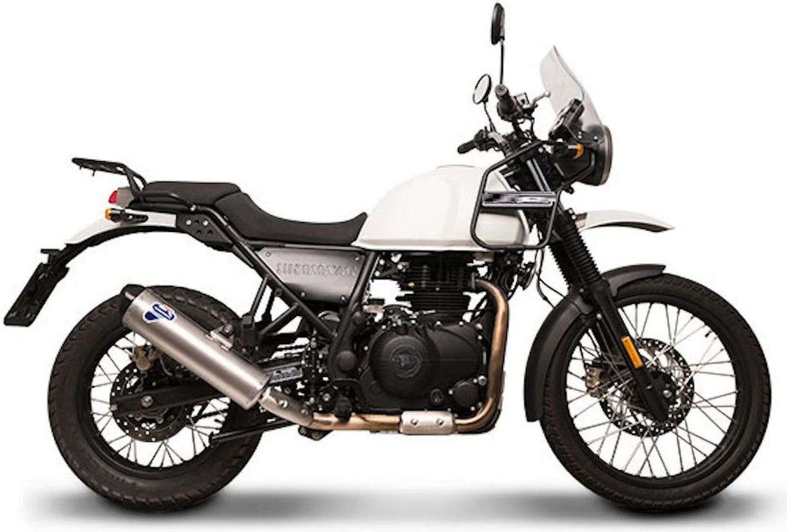 Exhaust Tip Without Sound Certification Relevance Stainless Steel - Termignoni Compatible With Royal Enfield Himalayan (2018-2020)