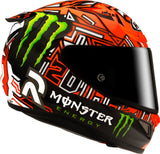 Full-Face Motorcycle Helmet Hjc Rpha 12 P.I.M. Evo (Carbon-Aramid/Fiberglass/Natural Fiber) Mc1 Quartararo Replica Ii Size 06 Xs
