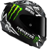 Full-Face Motorcycle Helmet Hjc Rpha 12 P.I.M. Evo (Carbon-Aramid/Fiberglass/Natural Fiber) Mc5 Quartararo Replica Size 11 Xxl