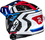 Full-Face Motorcycle Helmet Hjc Rpha 60 P.I.M. Evo (Carbon-Aramid/Fiberglass) Mc21 Dakar Size 07 S